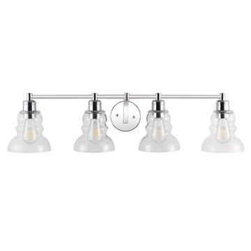 Manhattan Vintage Metal/Glass Industrial Rustic LED Vanity